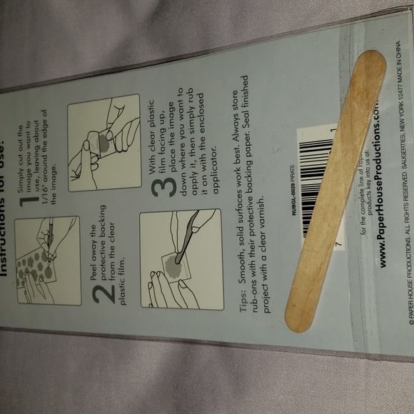 Pirate Glitter Rub-Ons - Picture 7 of 7